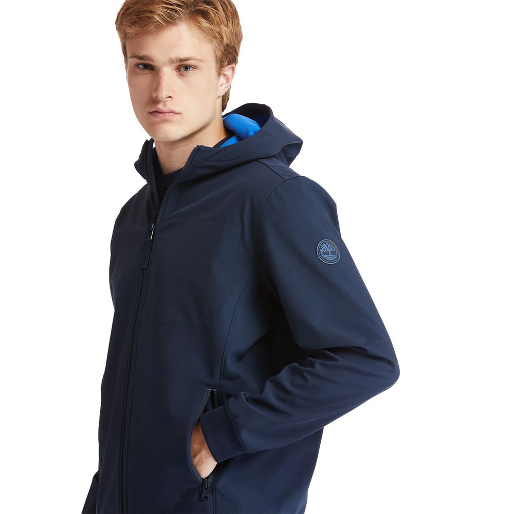 Geaca Timberland Barbati Bleumarin - Mt. Waumbeck Hooded Softshell - Romania - IKOBHC382